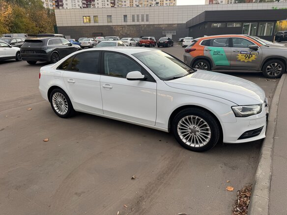 2014 Audi A4 IV (B8) Рестайлинг, белый, 1200000 рублей - вид 1