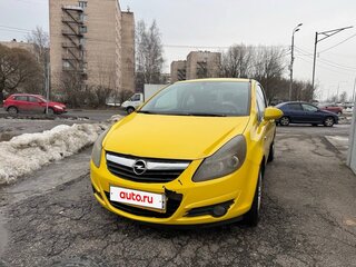 2008 Opel Corsa D, жёлтый, 280000 рублей, вид 4
