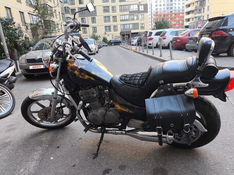 1993 Kawasaki EN400 Vulcan, чёрный, 220000 рублей, вид 3