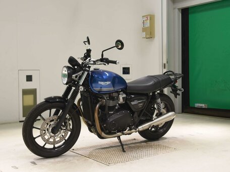 2021 Triumph Street Twin, синий, 777000 рублей, вид 4