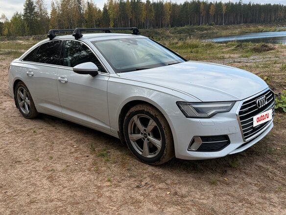 2021 Audi A6 45 TFSI V (C8), белый, 4900000 рублей