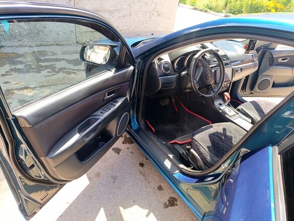 2007 Mazda 3 I (BK) Рестайлинг, синий, 490000 рублей - вид 9