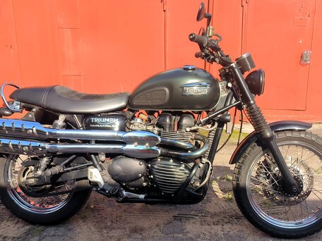 2007 Triumph Scrambler, зелёный, 450000 рублей, вид 1