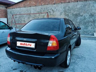 2006 Hyundai Accent ТагАЗ II, чёрный, 345000 рублей, вид 5