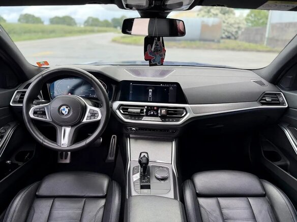 2021 BMW 3 серии 318d VII (G2x), синий, 3300000 рублей - вид 12