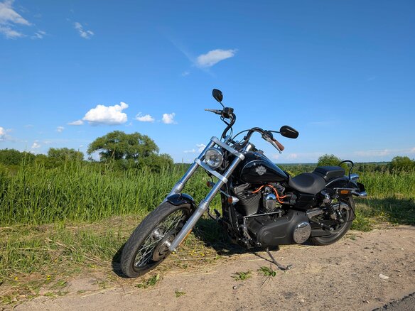 2008 Harley-Davidson Dyna Wide Glide, чёрный, 760000 рублей - вид 2