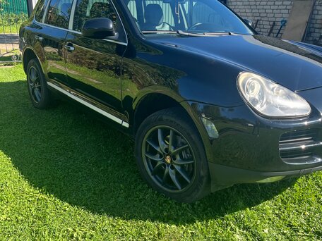 2005 Porsche Cayenne I (955), чёрный, 1500000 рублей, вид 1