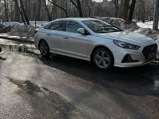 2017 Hyundai Sonata VII (LF) Рестайлинг, белый, 1850000 рублей, вид 3
