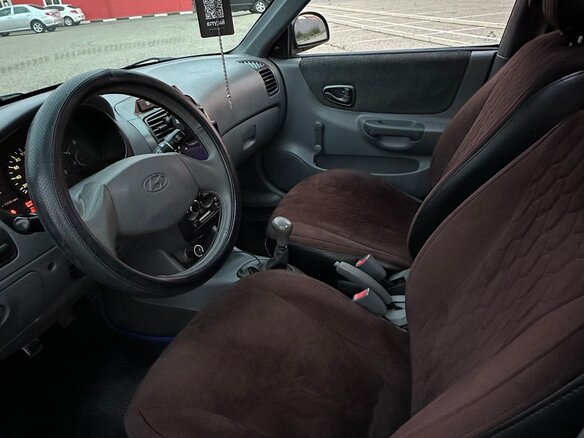 2008 Hyundai Accent ТагАЗ II, синий, 430000 рублей - вид 5