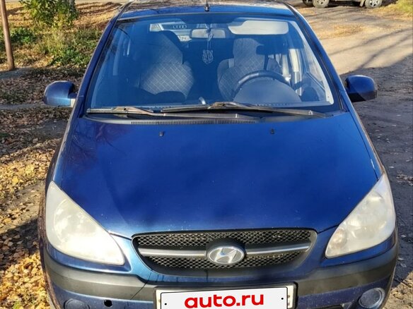 2008 Hyundai Getz I Рестайлинг, синий, 480000 рублей - вид 1