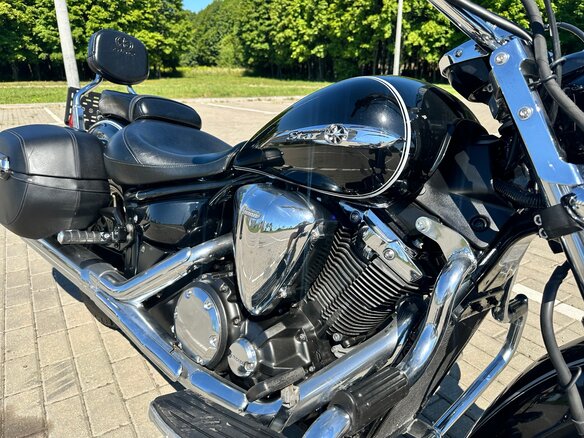 2014 Yamaha XVS1300, чёрный, 600000 рублей - вид 9