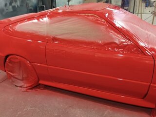 1990 Honda CR-X II, красный, 900000 рублей, вид 3