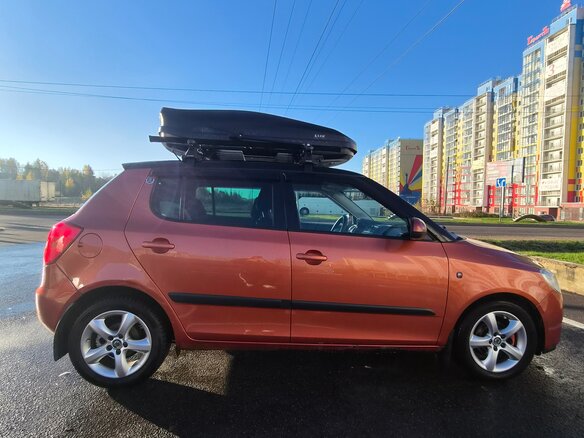 2008 Skoda Fabia II, оранжевый, 540000 рублей - вид 6