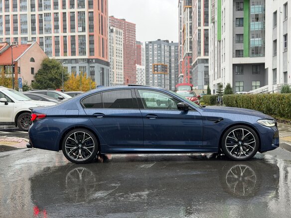 2020 BMW 5 серии 540i xDrive VII (G30/G31/G38) Рестайлинг, синий - вид 9