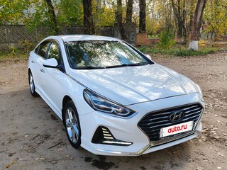 2018 Hyundai Sonata VII (LF) Рестайлинг, белый, 1600000 рублей, вид 2