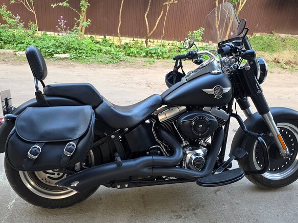 2012 Harley-Davidson Fat Boy, чёрный, 1330000 рублей