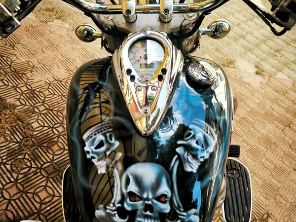 2004 Yamaha XVS400 Drag Star, чёрный, 450000 рублей - вид 10