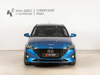 2020 Hyundai Solaris II Рестайлинг, синий, 1462458 рублей, вид 2
