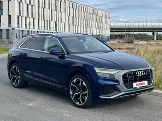 2019 Audi Q8 55 TFSI I (4M), синий, 4650000 рублей, вид 1