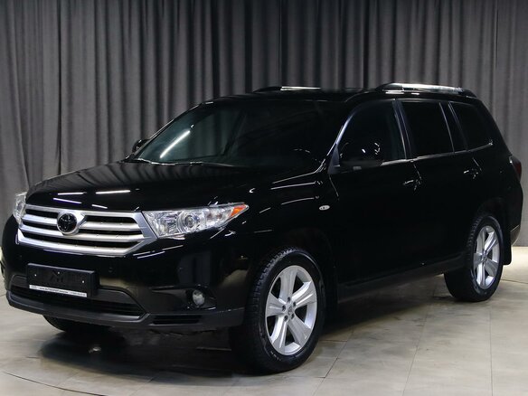 2013 Toyota Highlander II (XU40) Рестайлинг, чёрный