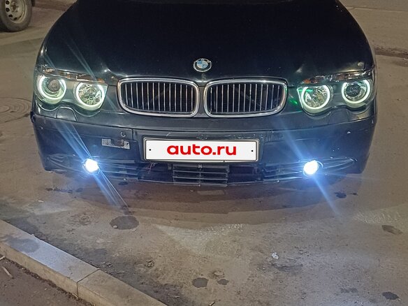2002 BMW 7 серии 735i IV (E65/E66), чёрный, 650000 рублей