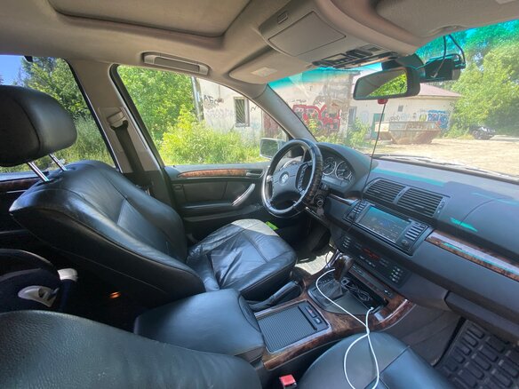 2003 BMW X5 3.0i I (E53) Рестайлинг, серый, 800000 рублей - вид 9