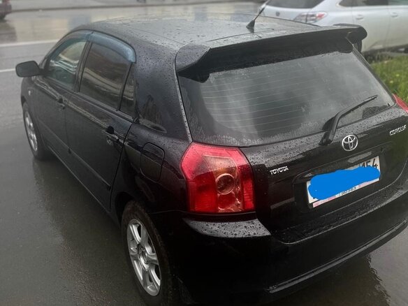 2007 Toyota Corolla IX (E120, E130) Рестайлинг, чёрный, 870000 рублей - вид 3