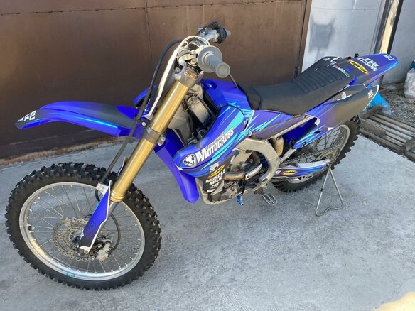 2014 Yamaha YZ450F, синий, 460000 рублей - вид 4