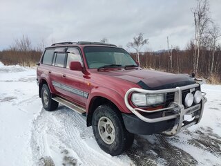 1995 Toyota Land Cruiser 80 Series Рестайлинг, красный, 1950000 рублей, вид 3