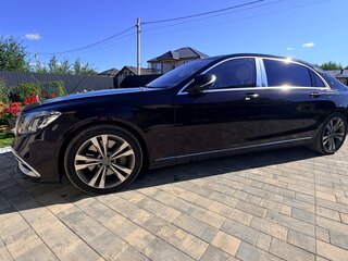 2018 Mercedes-Benz Maybach S-Класс 560 I (X222) Рестайлинг, чёрный, 5350000 рублей, вид 4