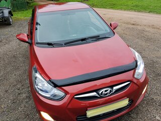 2011 Hyundai Solaris I, красный, 850000 рублей, вид 3