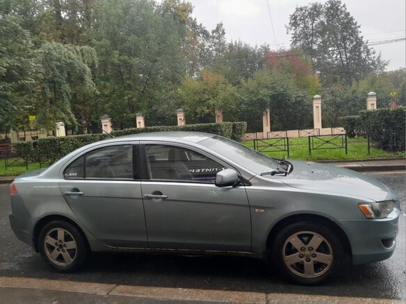 2007 Mitsubishi Lancer X, голубой, 450000 рублей - вид 8