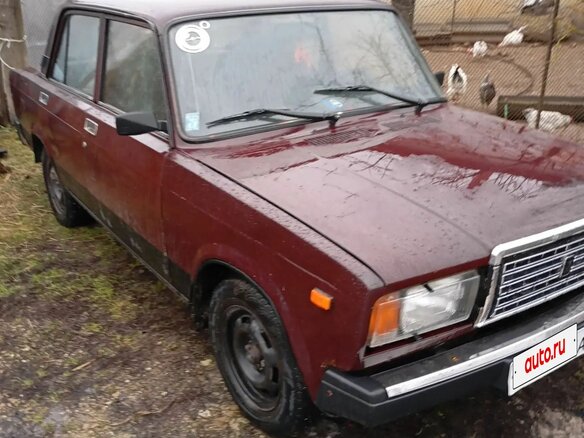 2005 Lada (ВАЗ) 2107, пурпурный, 120000 рублей - вид 4