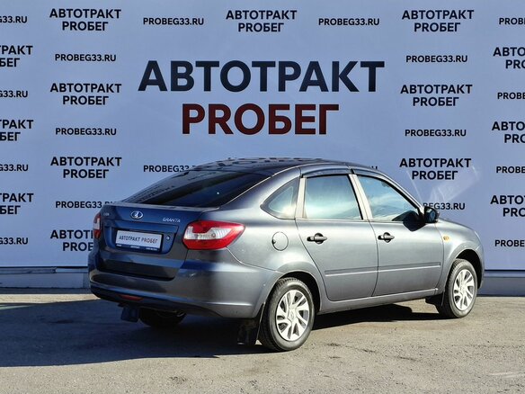 2016 Lada (ВАЗ) Granta I, серый, 445000 рублей - вид 4