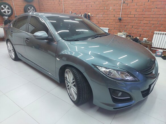 2012 Mazda 6 II (GH) Рестайлинг, серый, 1300000 рублей - вид 1