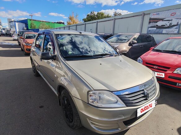 2011 Renault Logan I Рестайлинг, бежевый - вид 3