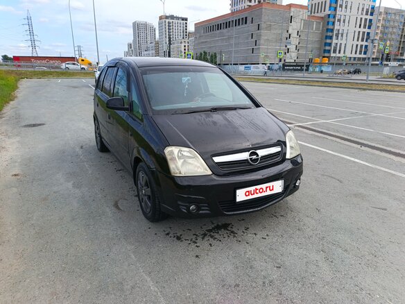 2007 Opel Meriva A Рестайлинг, чёрный - вид 2