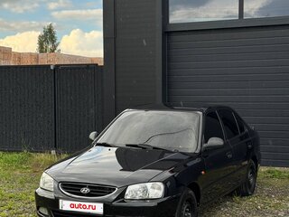2007 Hyundai Accent ТагАЗ II, чёрный, 380000 рублей, вид 1