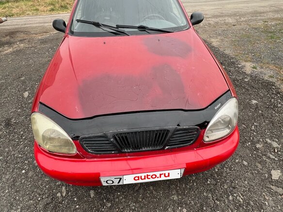 2007 Chevrolet Lanos I, красный, 130000 рублей
