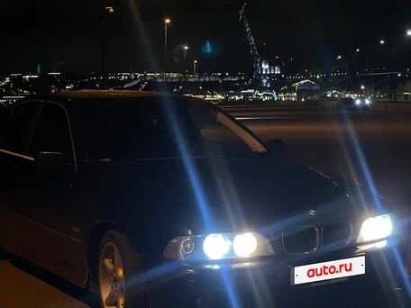 1998 BMW 5 серии 523i IV (E39), синий, 380000 рублей, вид 1