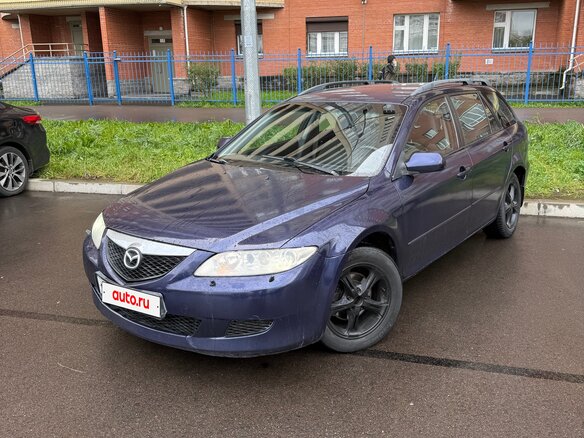 2003 Mazda 6 I (GG), синий, 230000 рублей