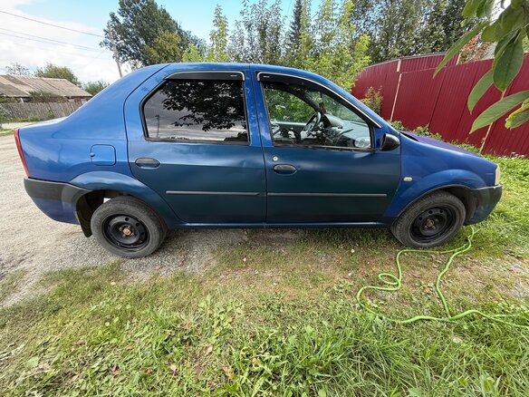 2007 Renault Logan I, синий, 160000 рублей - вид 1