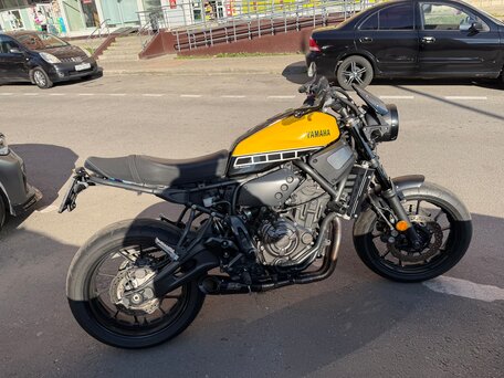 2018 Yamaha XSR700, жёлтый, 650000 рублей, вид 1