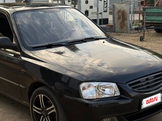 2006 Hyundai Accent ТагАЗ II, чёрный, 380000 рублей, вид 5