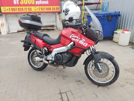 2001 Aprilia ETV 1000 Caponord, красный, 450000 рублей, вид 2