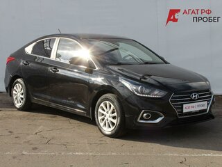 2017 Hyundai Solaris I Рестайлинг, чёрный, 1370000 рублей, вид 3