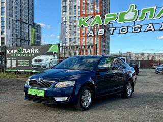 2015 Skoda Octavia III (A7), синий, 1399000 рублей, вид 5