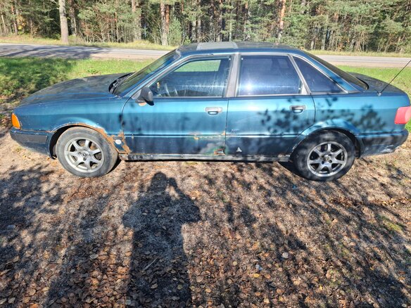 1992 Audi 80 V (B4), зелёный, 120000 рублей - вид 1