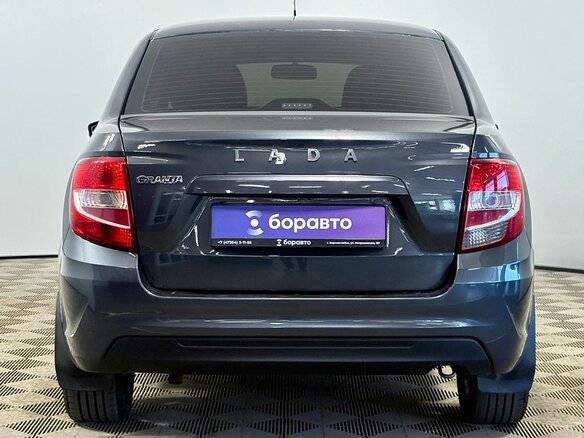 2019 Lada (ВАЗ) Granta I Рестайлинг, серый, 640000 рублей - вид 4