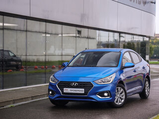 2020 Hyundai Solaris II Рестайлинг, синий, 1224777 рублей, вид 1